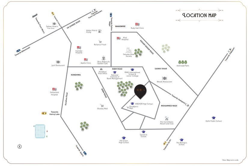 Raheja Galaxy Location Map
